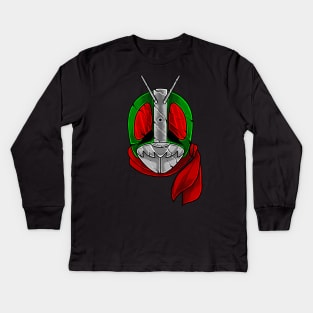 kamen rider ichigo Kids Long Sleeve T-Shirt